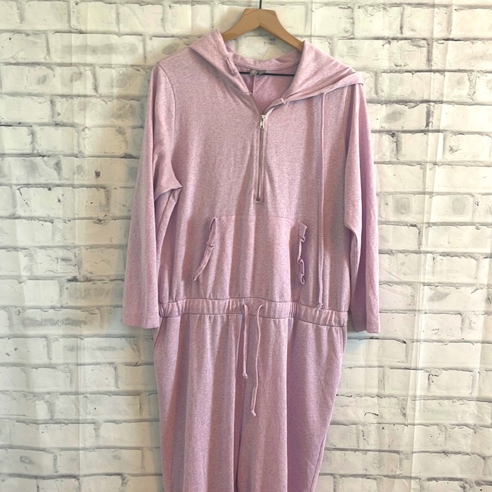 Asos lavender hooded jumpsuit